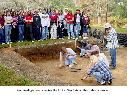 Mission San Luis excavation